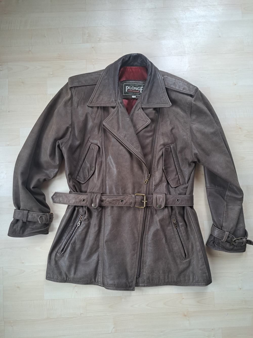 Plonge Cuir Genuine Leather Jacket - Made in Canada, Size M - Vintage, Unisex